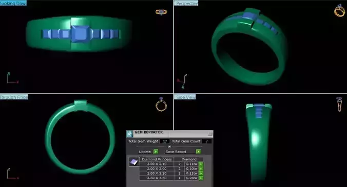 Diamond Ring 3d model 