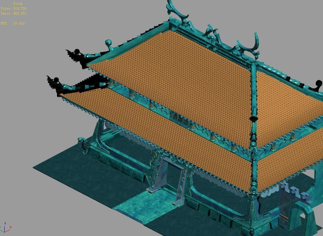 Undersea-Dragon Palace Main Hall 15 3D model_3