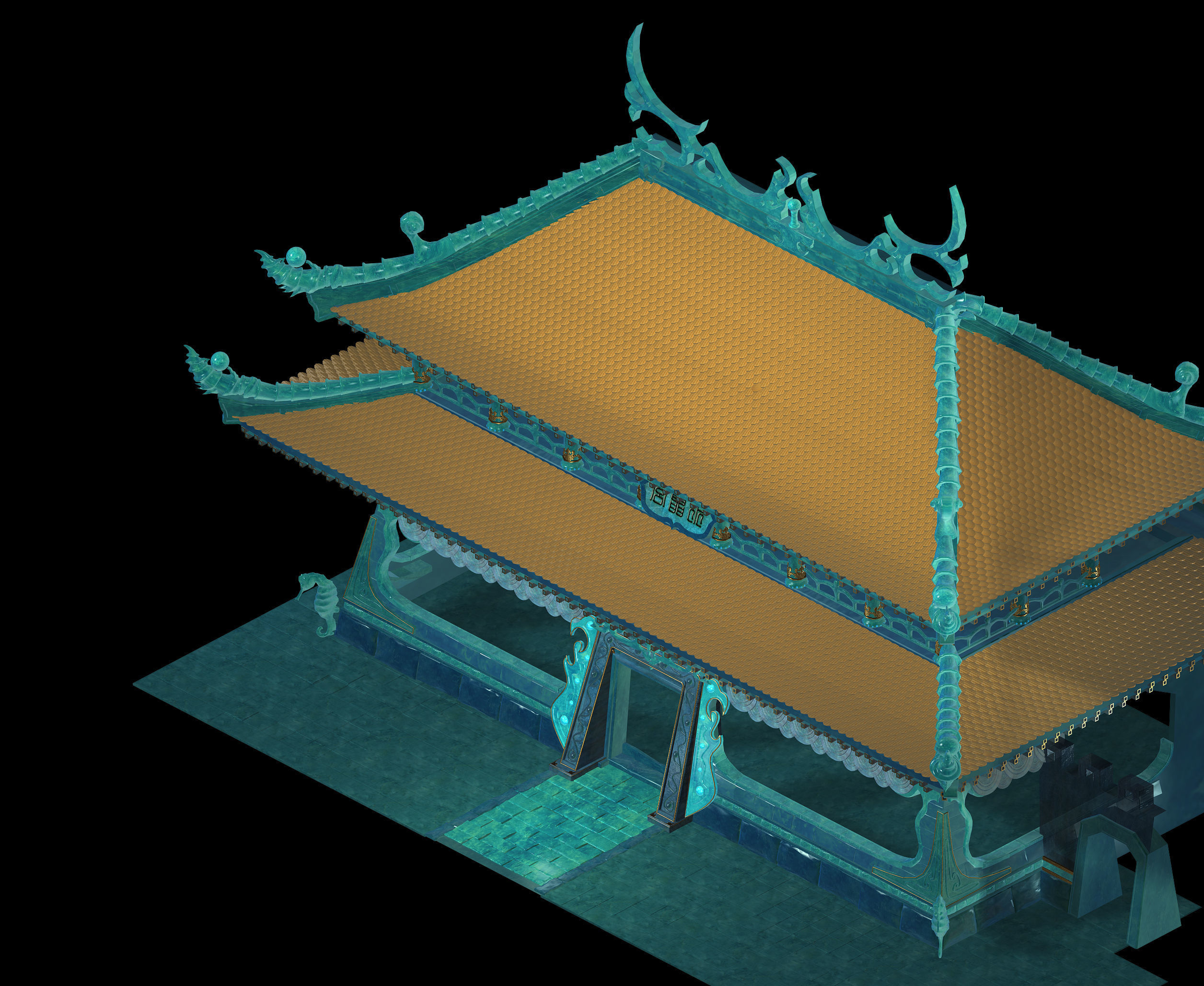 Undersea-Dragon Palace Main Hall 15 3D model_1