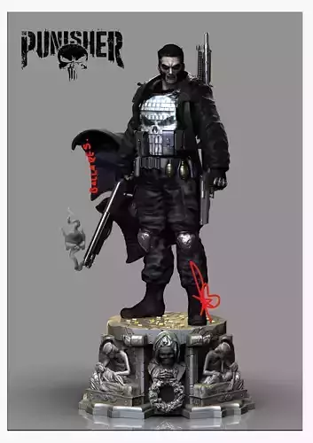 PUNISHER BY CREATIVE GEEK MB 3D print model