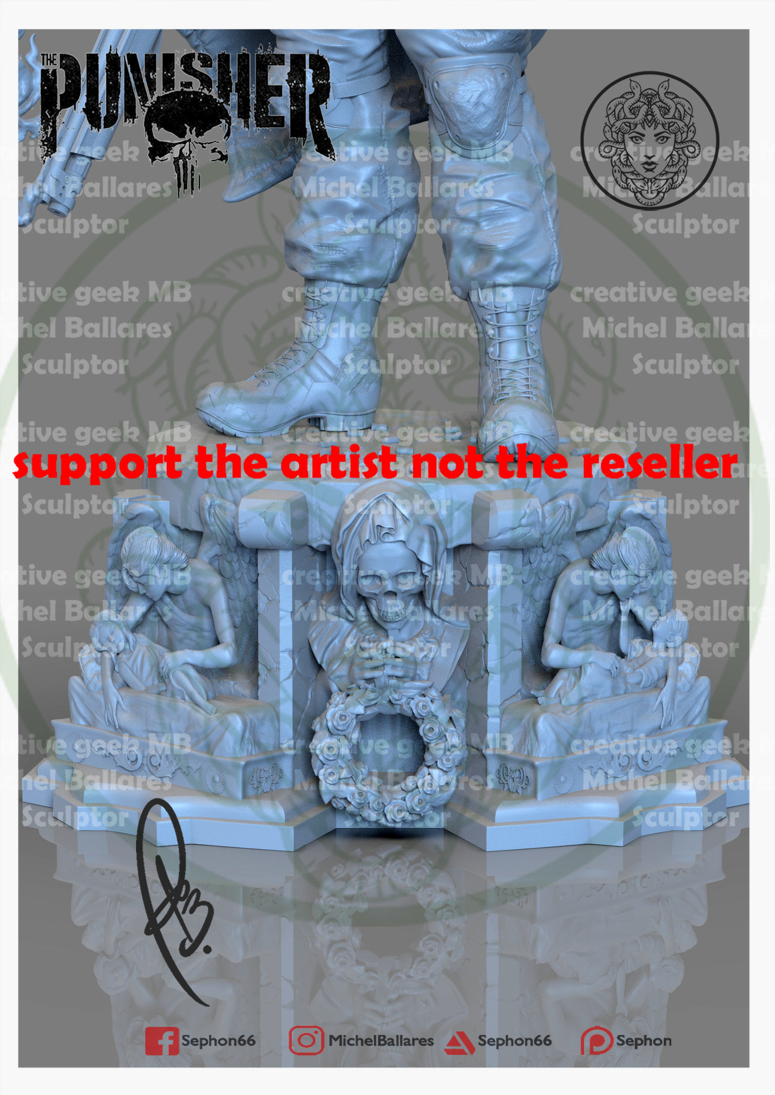 PUNISHER BY CREATIVE GEEK MB 3D print model_4