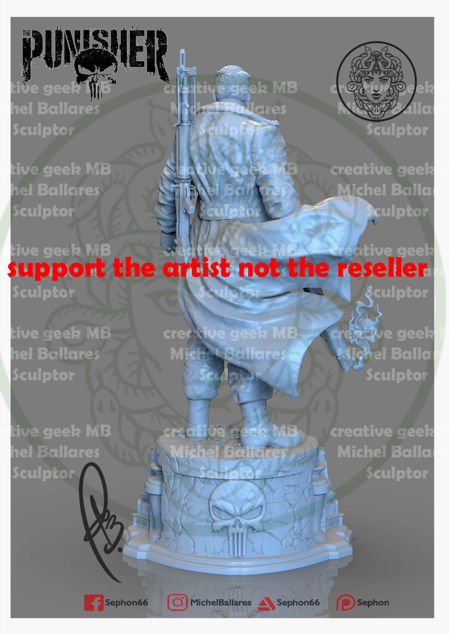 PUNISHER BY CREATIVE GEEK MB 3D print model_3