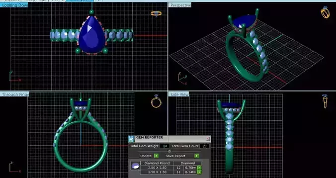 Diamond Ring 3d model 