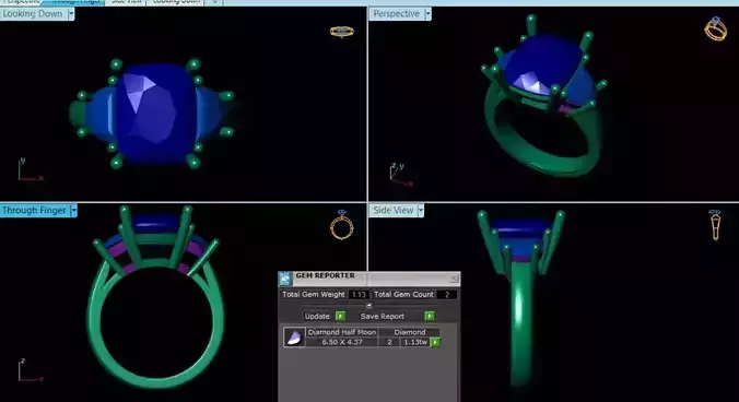 Diamond Ring 3d model 