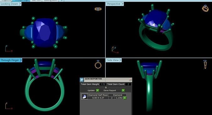 Diamond Ring 3d model  3D model