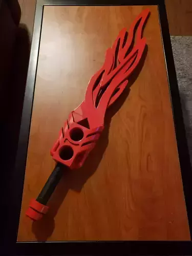 Bionicle Inspired Fire Sword 3D print model