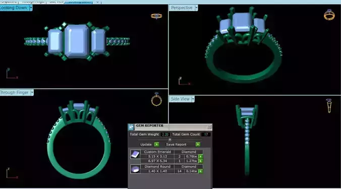 Diamond Ring 3d model 