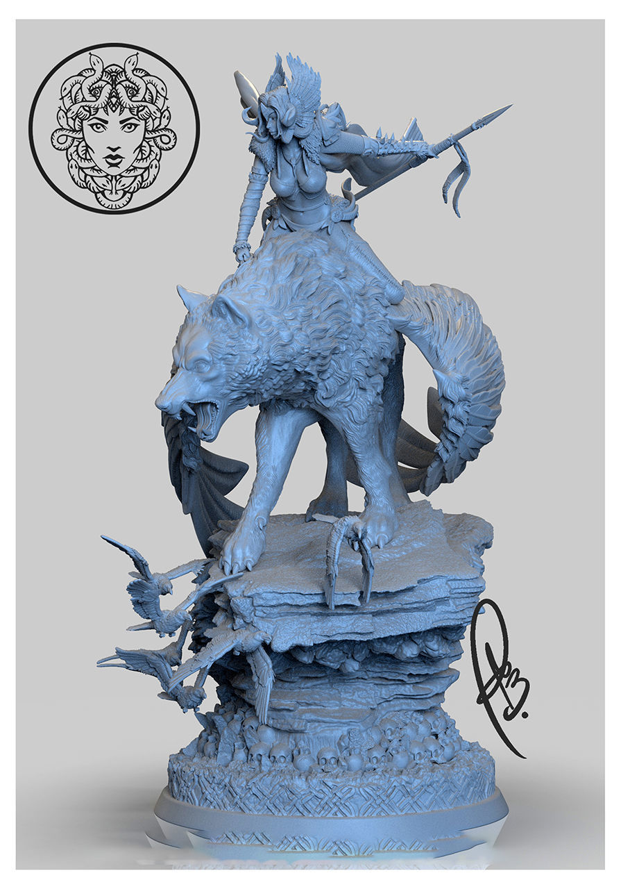 NORDIC VALKYRIE BY CREATIVE GEEK MB 3D print model_10