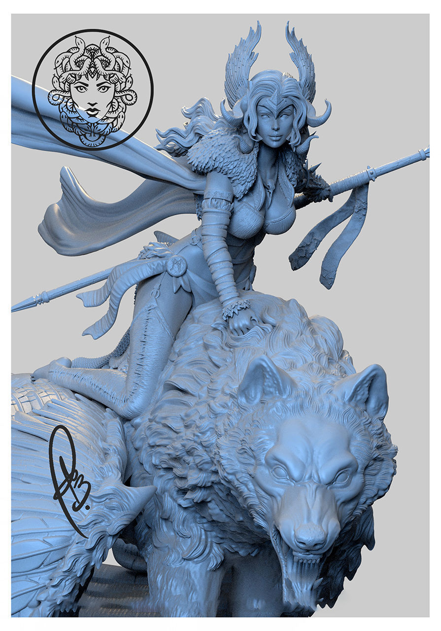 NORDIC VALKYRIE BY CREATIVE GEEK MB 3D print model_13
