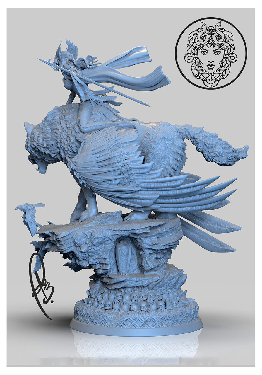NORDIC VALKYRIE BY CREATIVE GEEK MB 3D print model_11