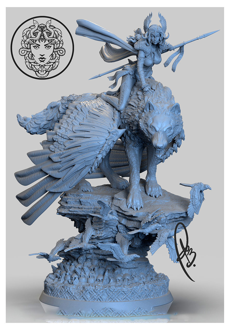 NORDIC VALKYRIE BY CREATIVE GEEK MB 3D print model_9