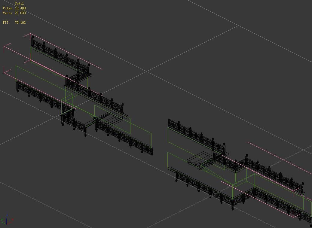 River Bank-Stone Fence-Stone Ladder 17 3D model_3