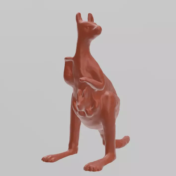kangourou 3d print kangaroo Free 3D print model