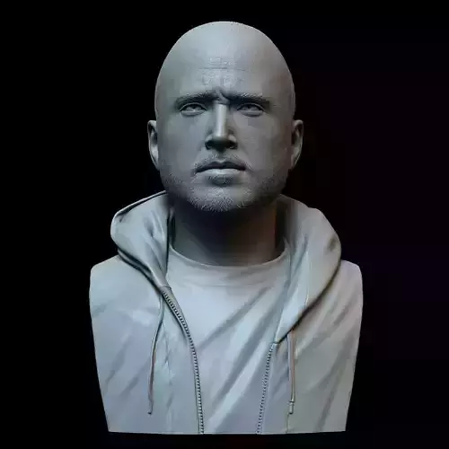 Aaron Paul known for Jesse Pinkman from Breaking Bad 3D print model