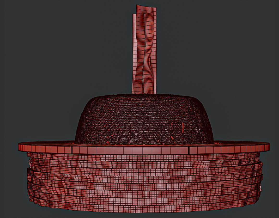 3 Fountains Fire and Water Bowl 3D model_7