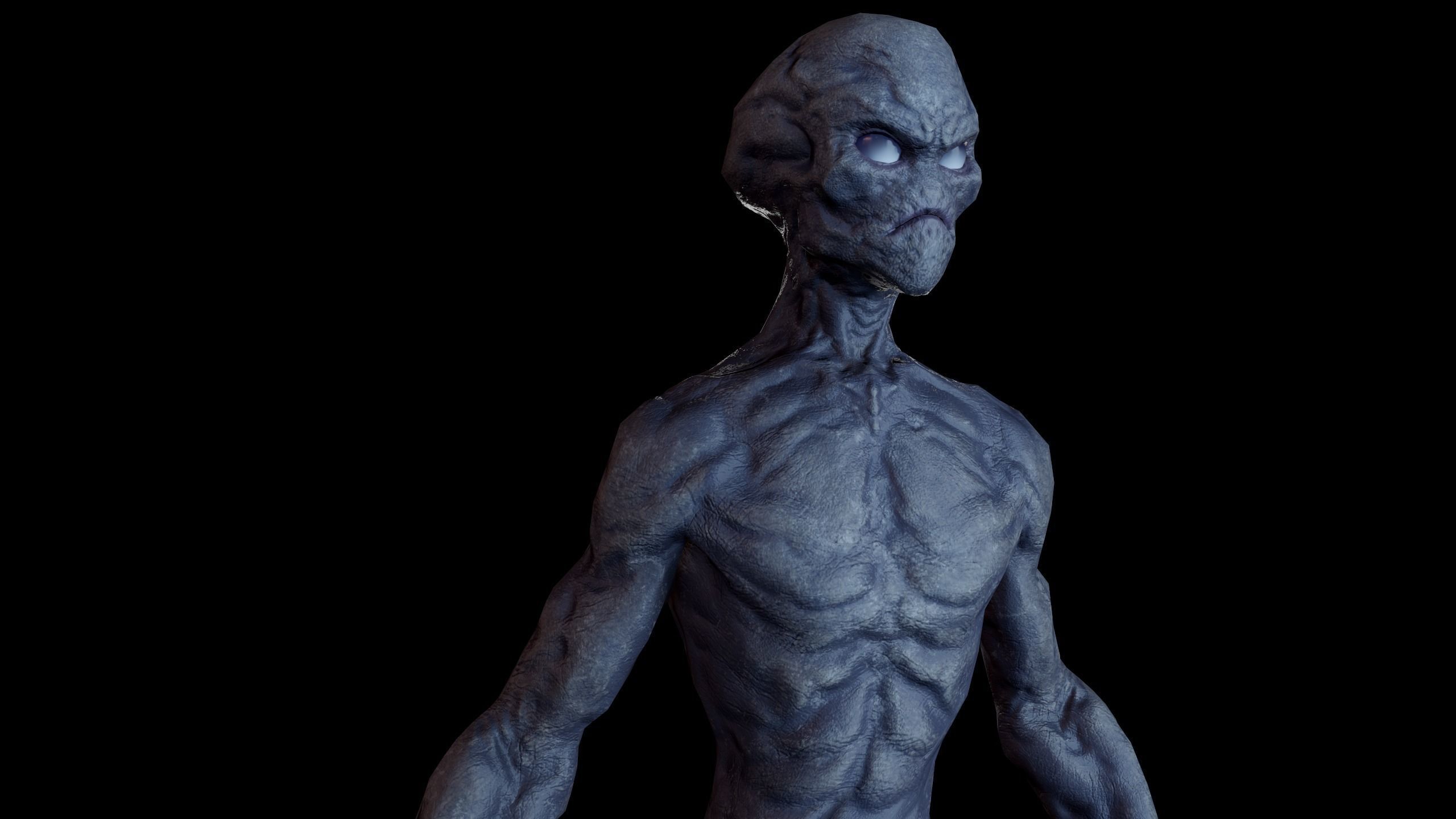 Alien v1  Animated and Game Ready Low-poly 3D model_45