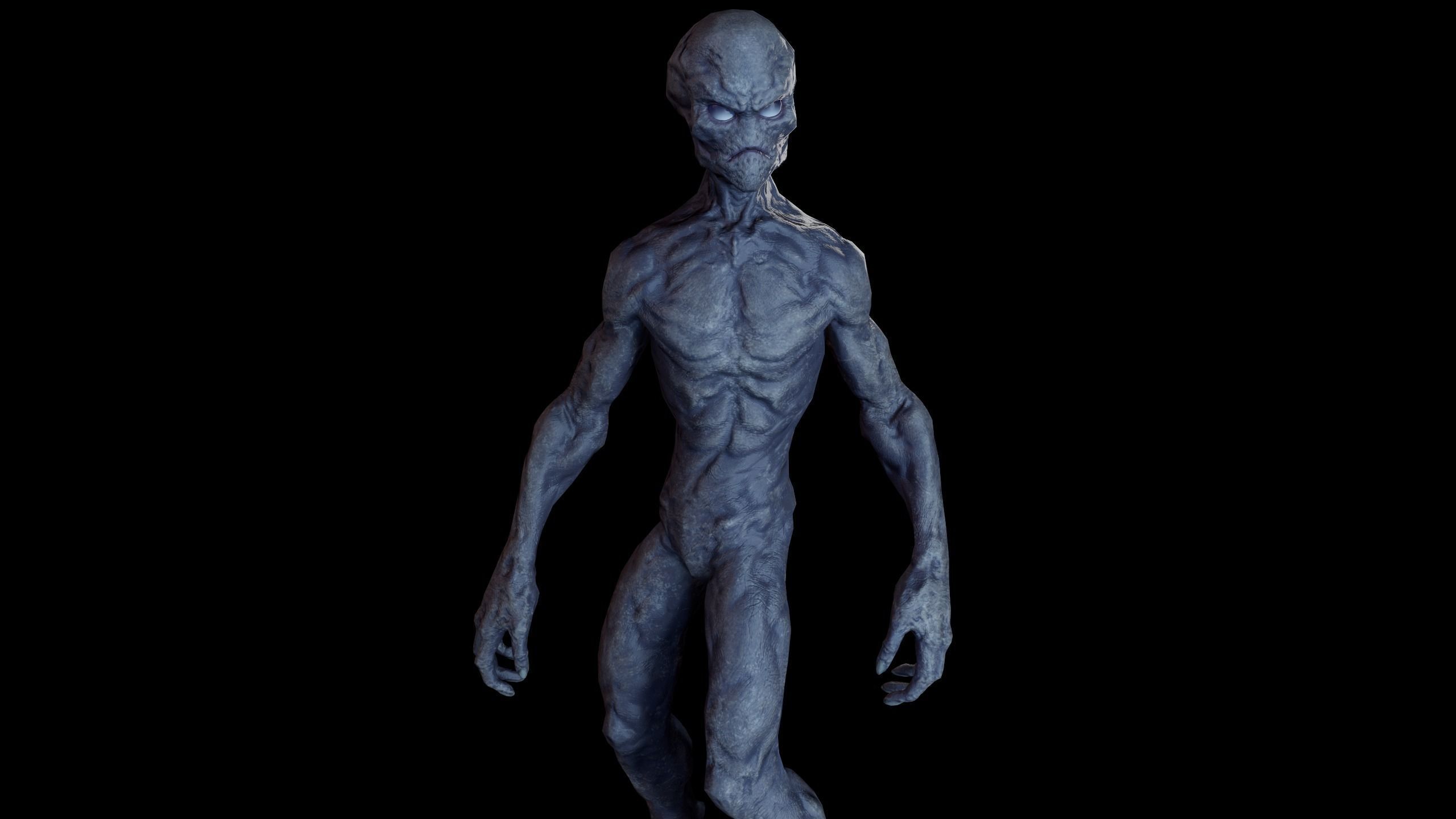 Alien v1  Animated and Game Ready Low-poly 3D model_44