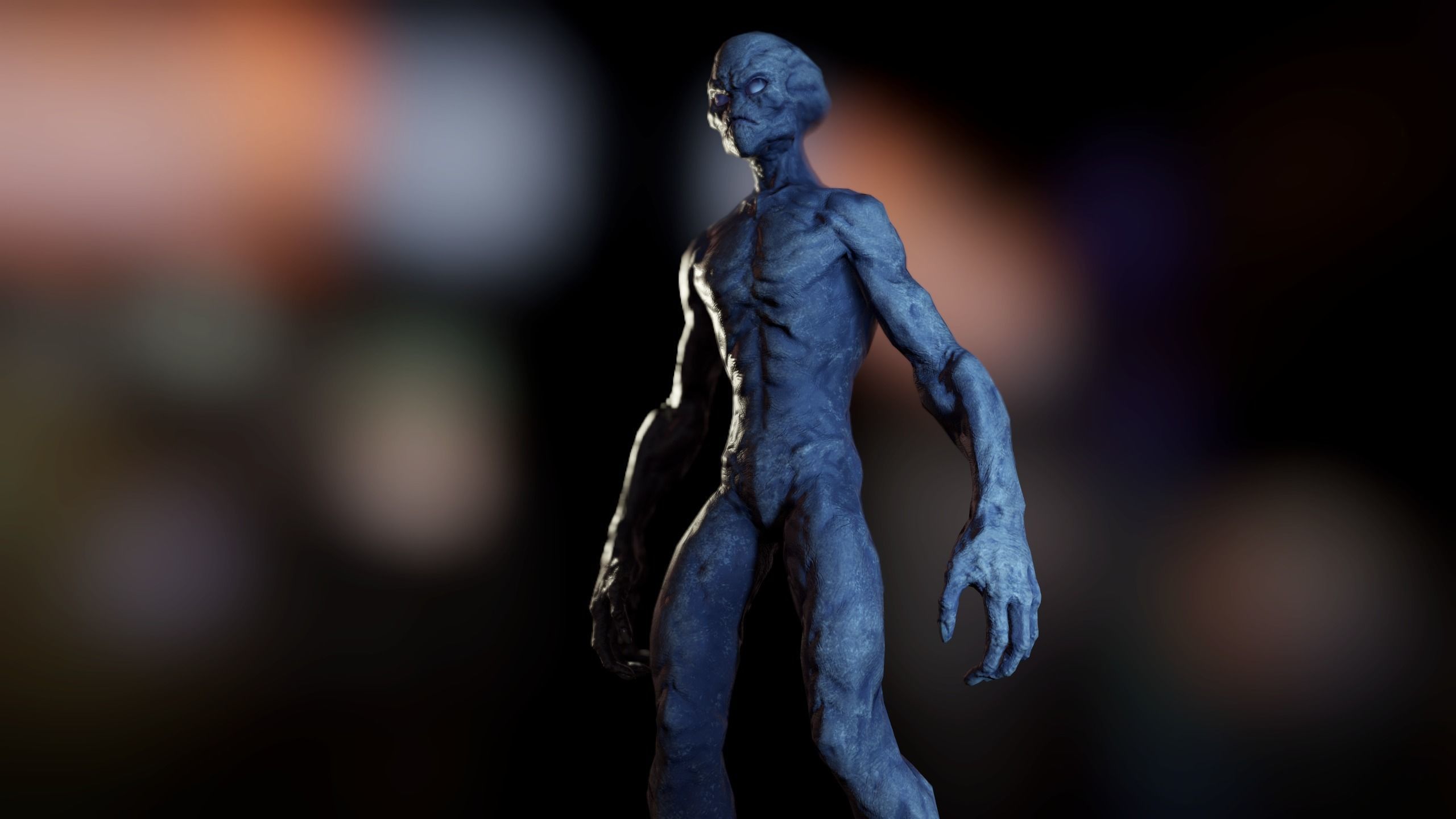 Alien v1  Animated and Game Ready Low-poly 3D model_28