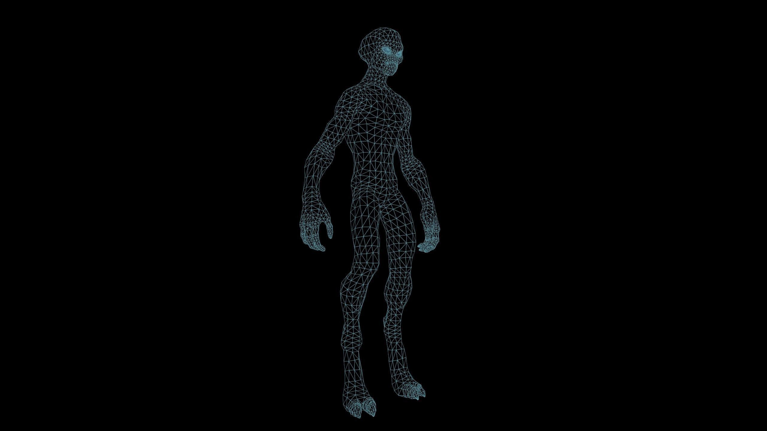 Alien v1  Animated and Game Ready Low-poly 3D model_47