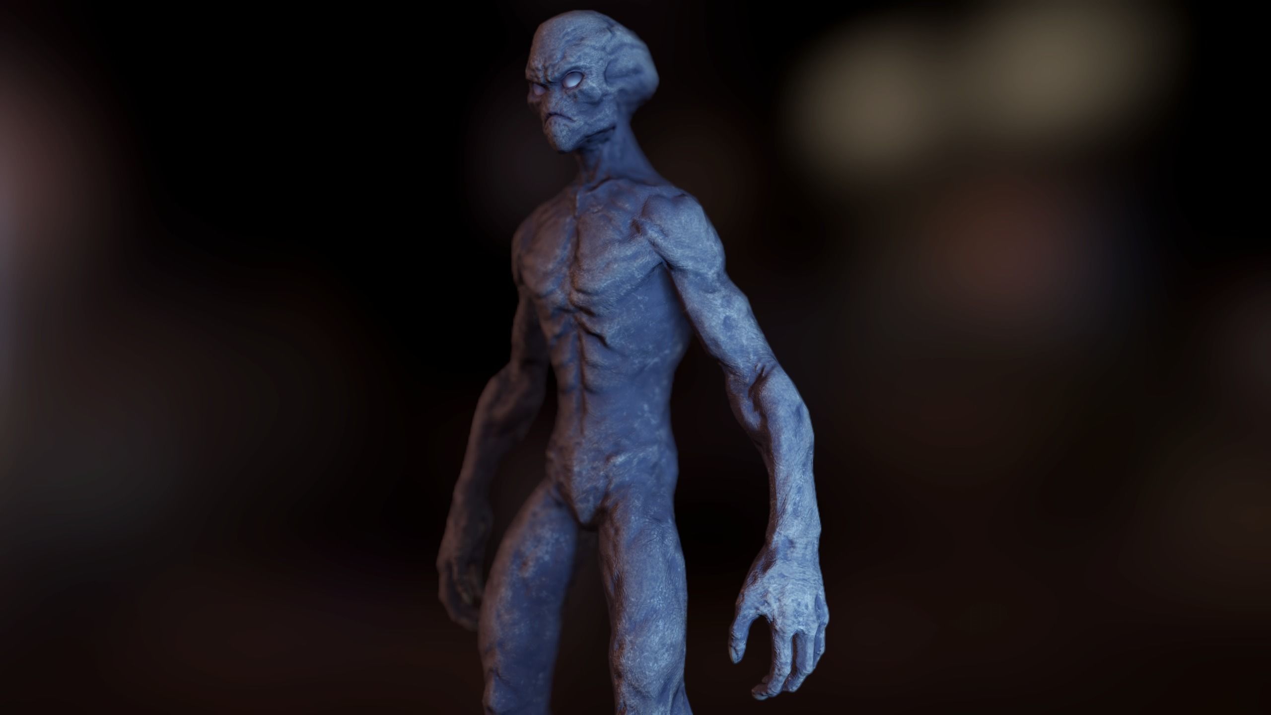 Alien v1  Animated and Game Ready Low-poly 3D model_23