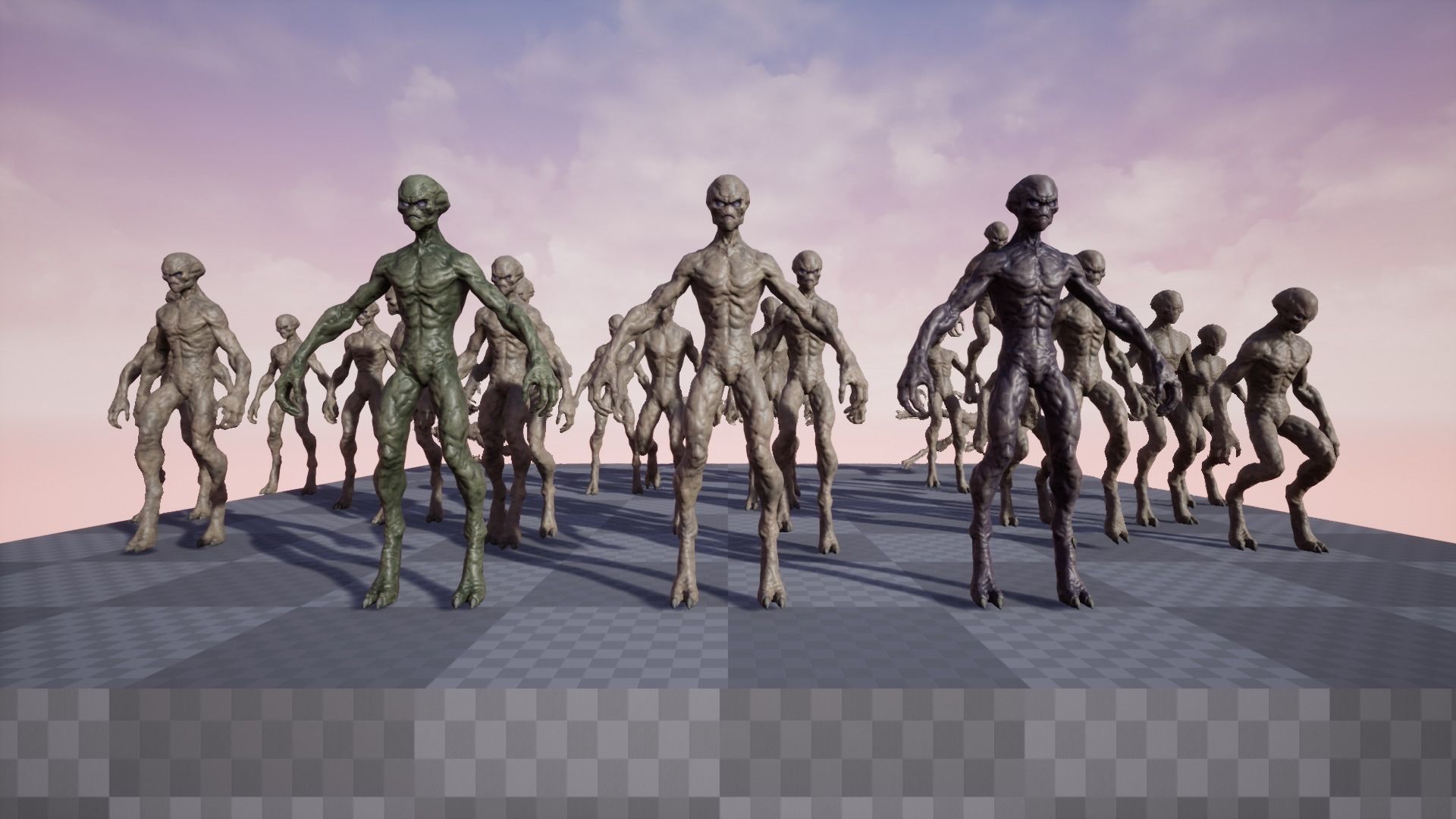 Alien v1  Animated and Game Ready Low-poly 3D model_63
