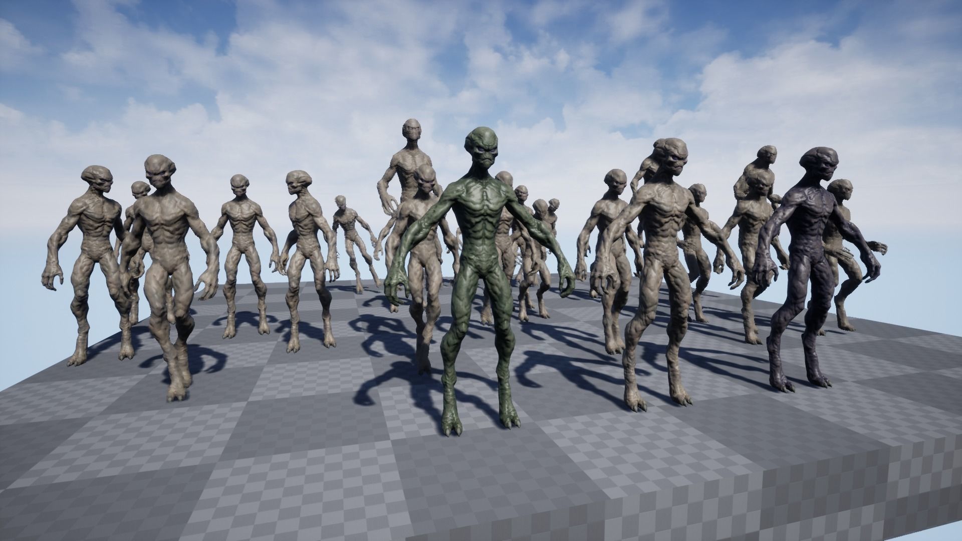 Alien v1  Animated and Game Ready Low-poly 3D model_61
