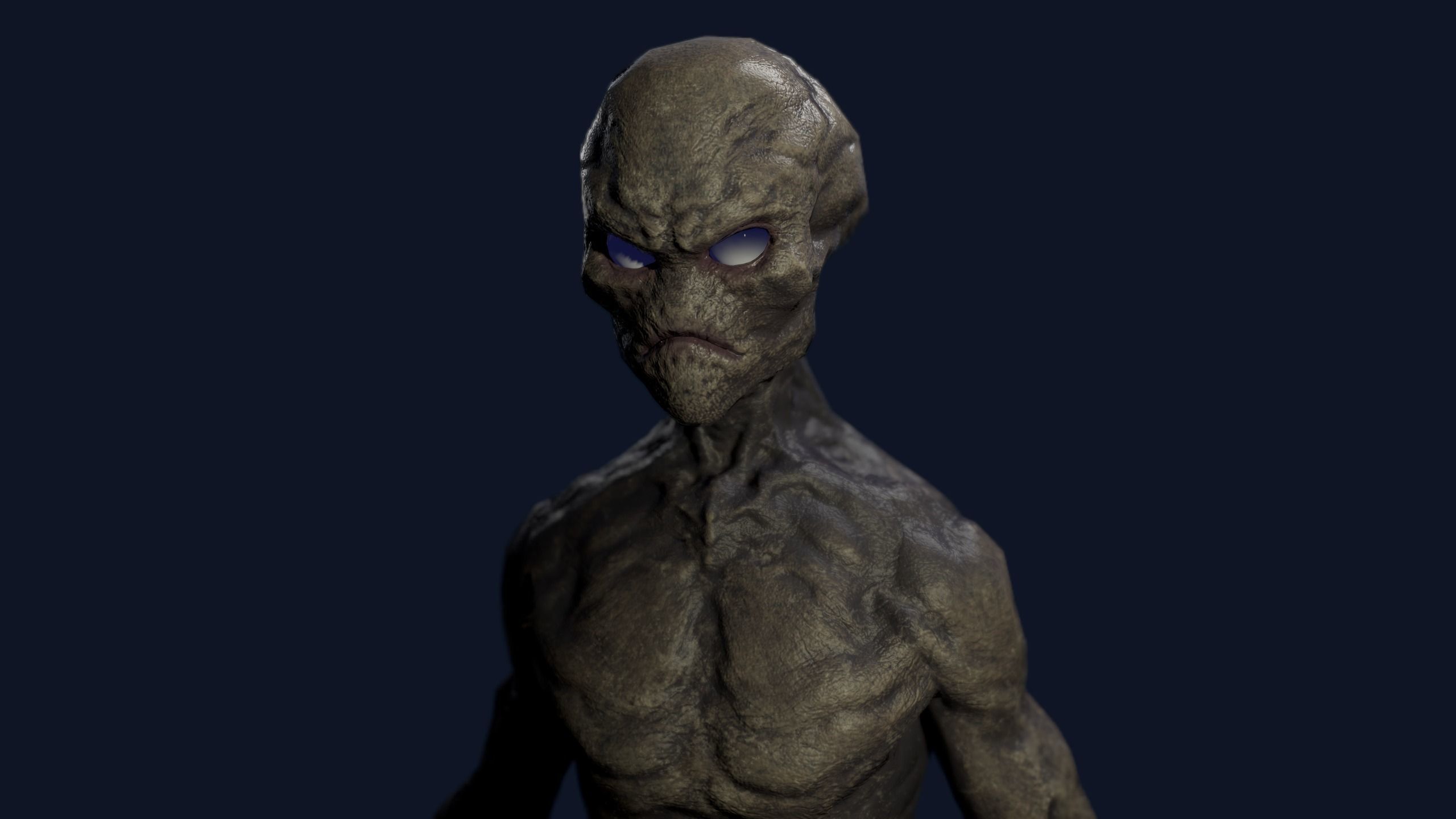 Alien v1  Animated and Game Ready Low-poly 3D model_11