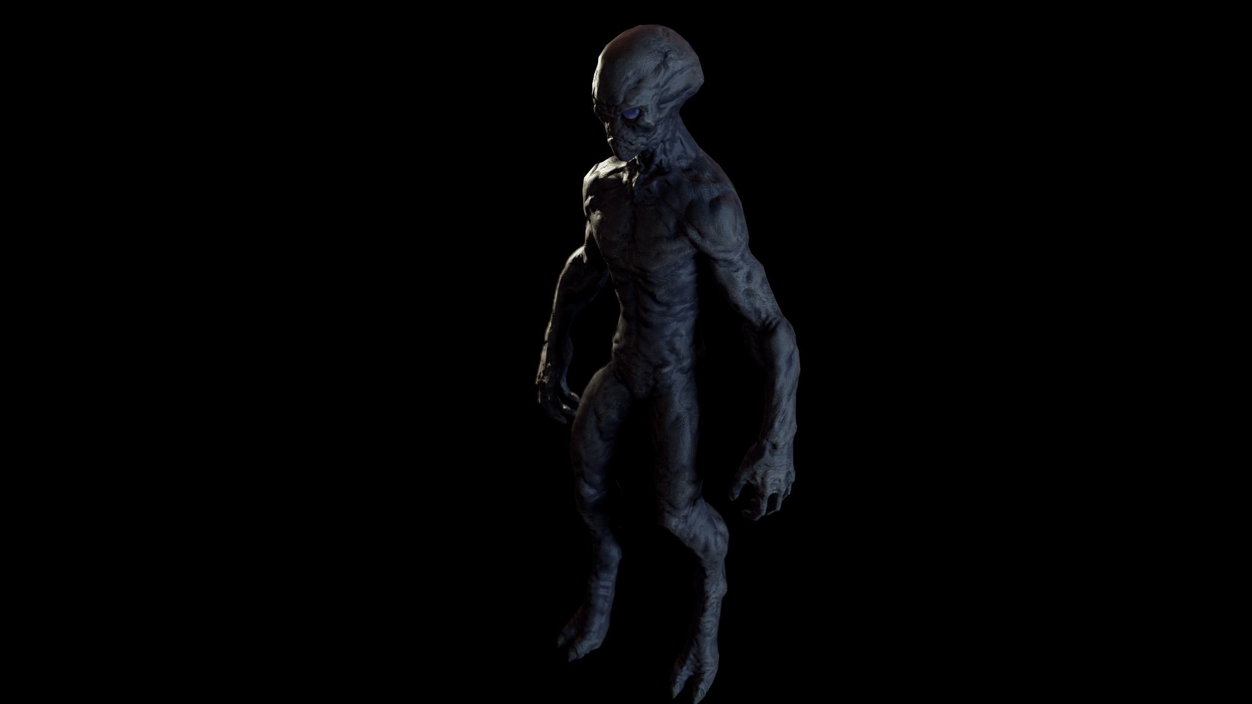 Alien v1  Animated and Game Ready Low-poly 3D model_34