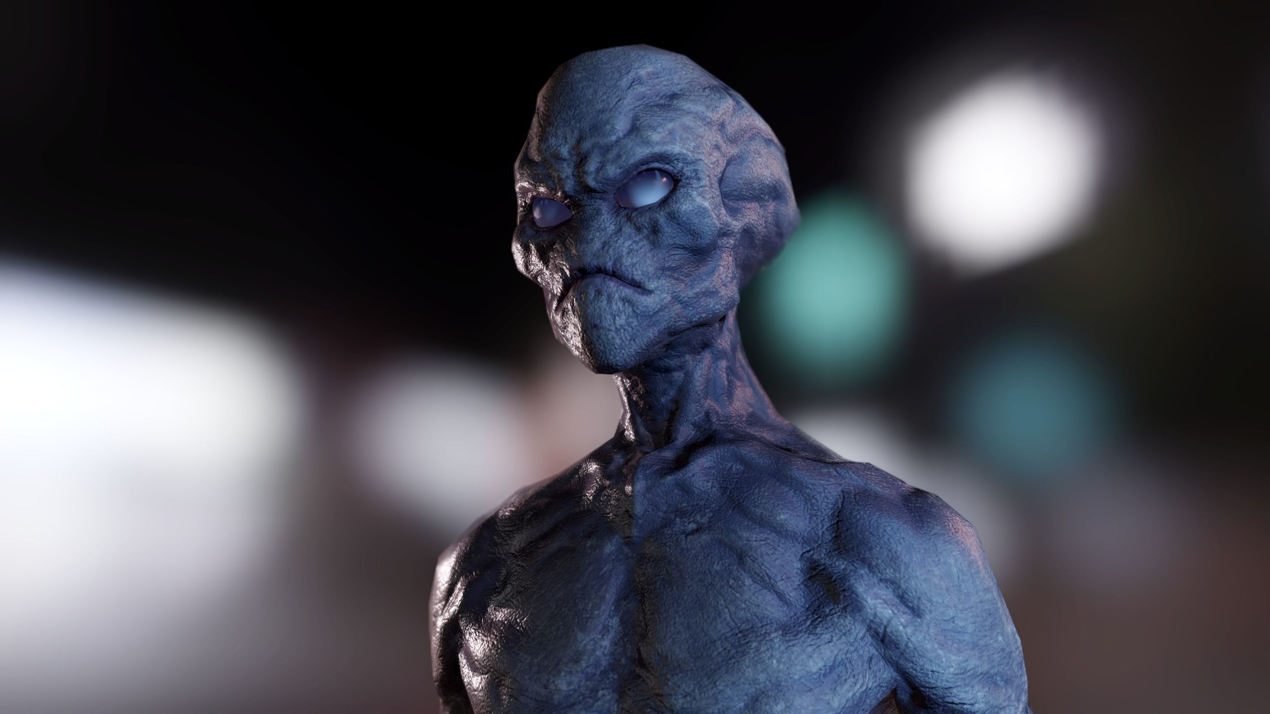 Alien v1  Animated and Game Ready Low-poly 3D model_25