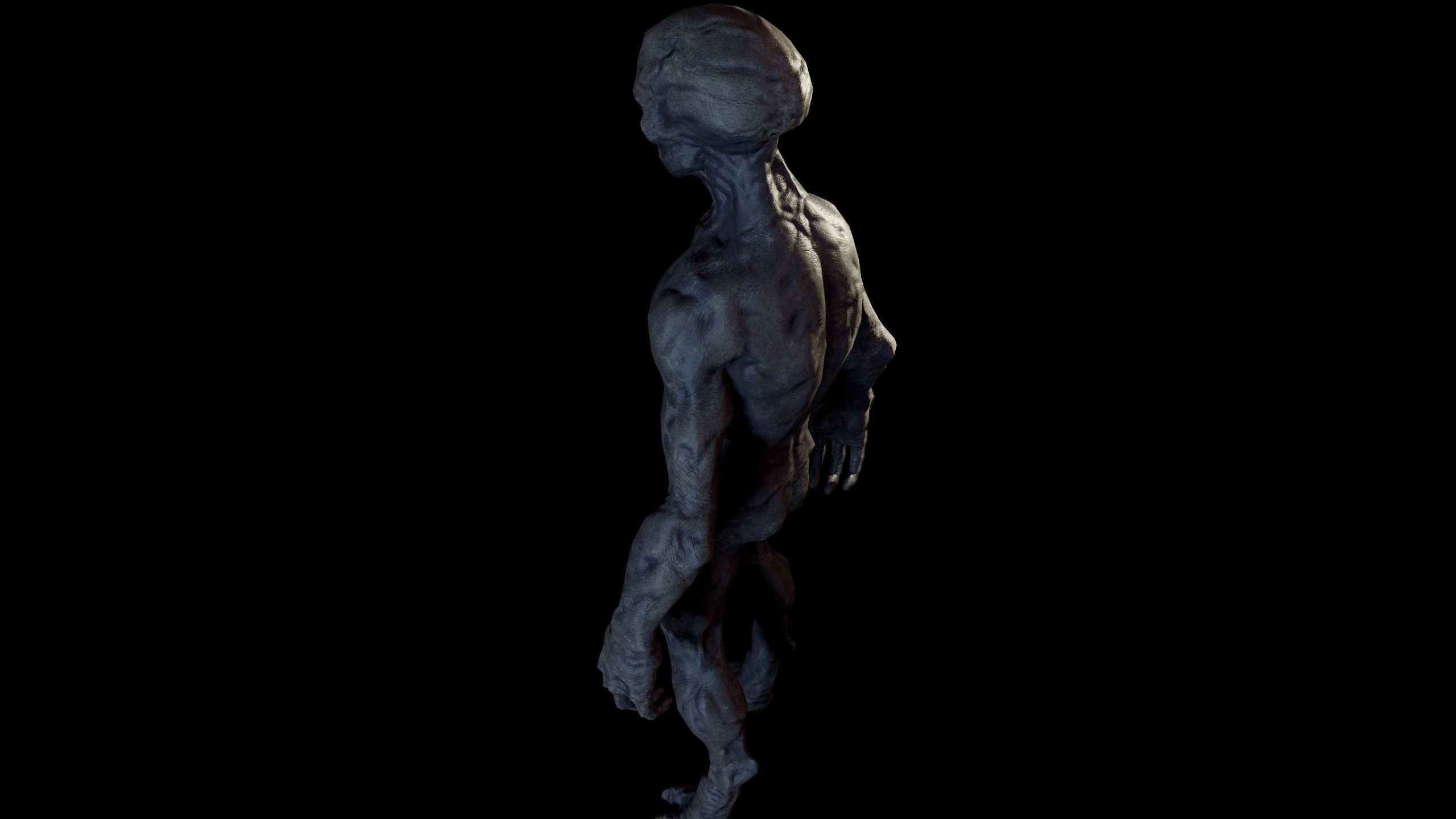 Alien v1  Animated and Game Ready Low-poly 3D model_15