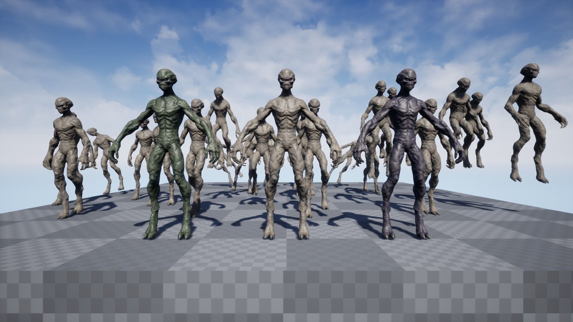Alien v1  Animated and Game Ready Low-poly 3D model_60
