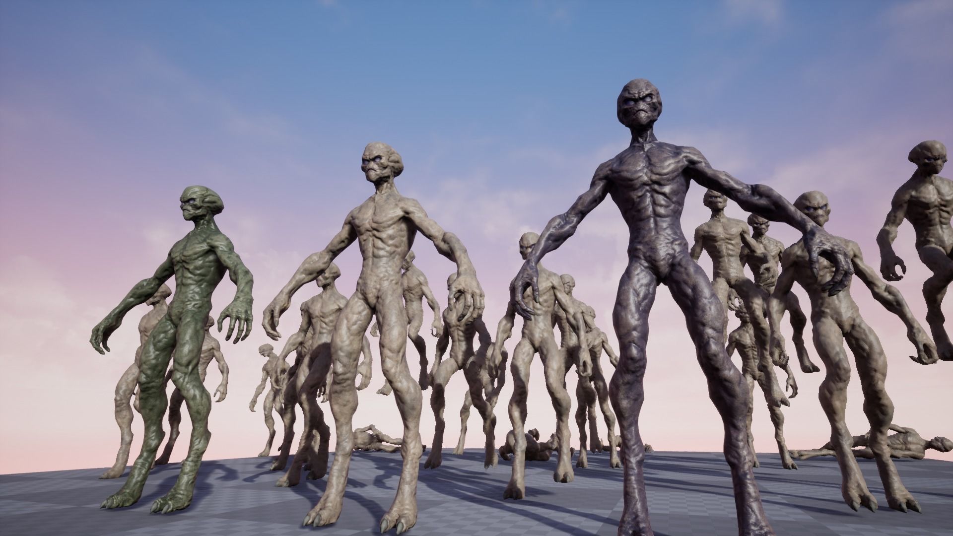 Alien v1  Animated and Game Ready Low-poly 3D model_64