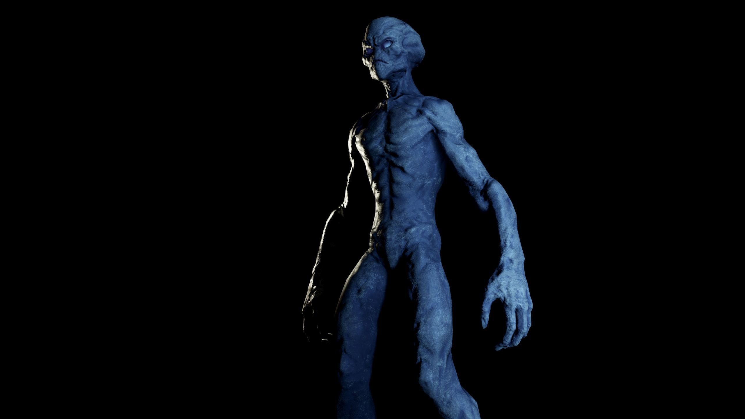 Alien v1  Animated and Game Ready Low-poly 3D model_26