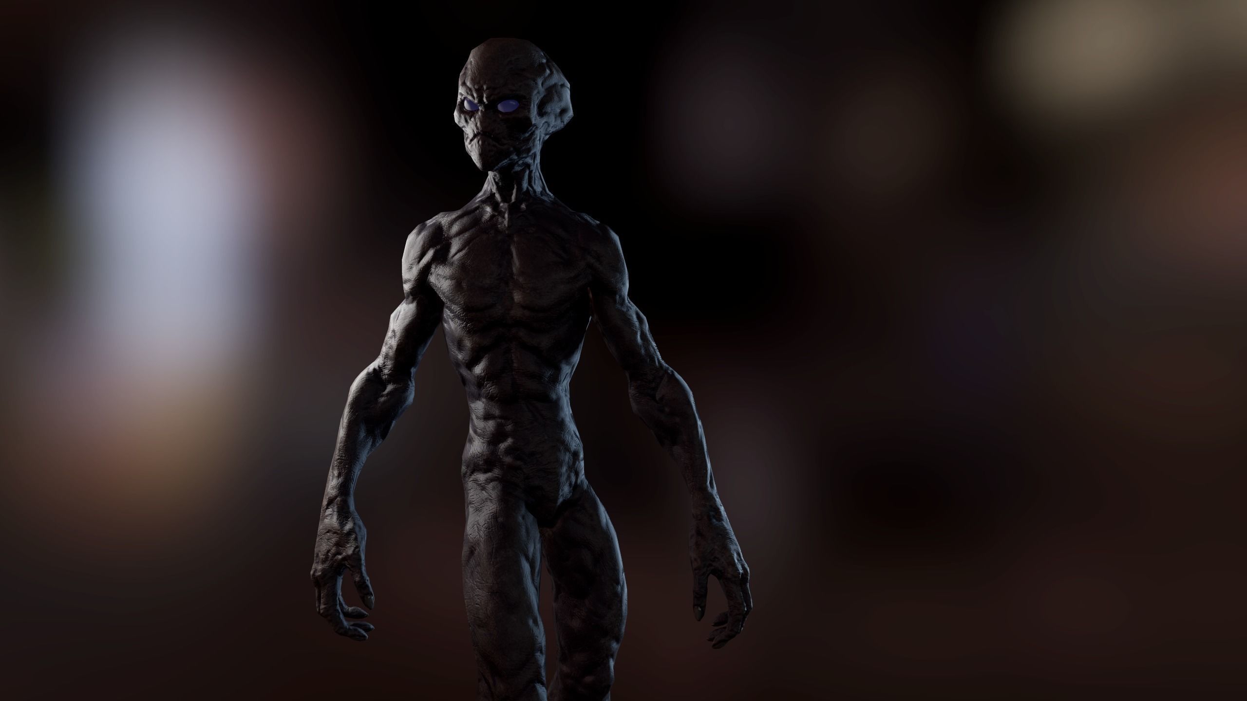 Alien v1  Animated and Game Ready Low-poly 3D model_38