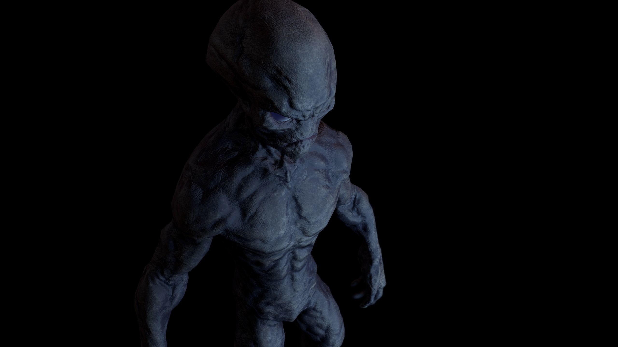 Alien v1  Animated and Game Ready Low-poly 3D model_31