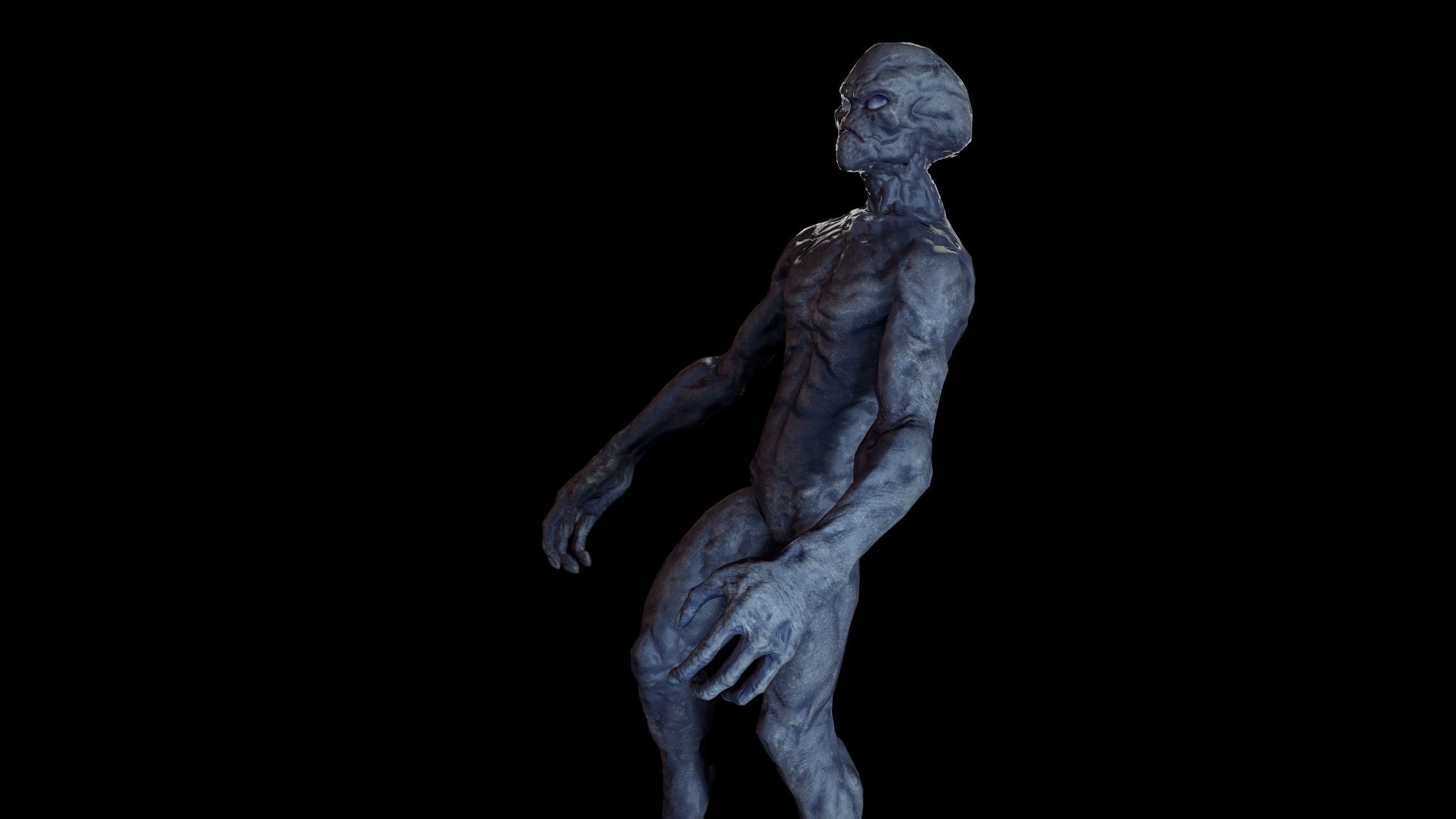 Alien v1  Animated and Game Ready Low-poly 3D model_43