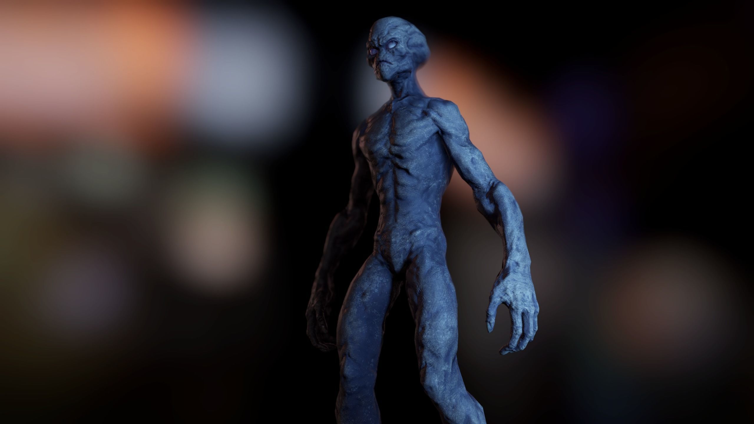 Alien v1  Animated and Game Ready Low-poly 3D model_27