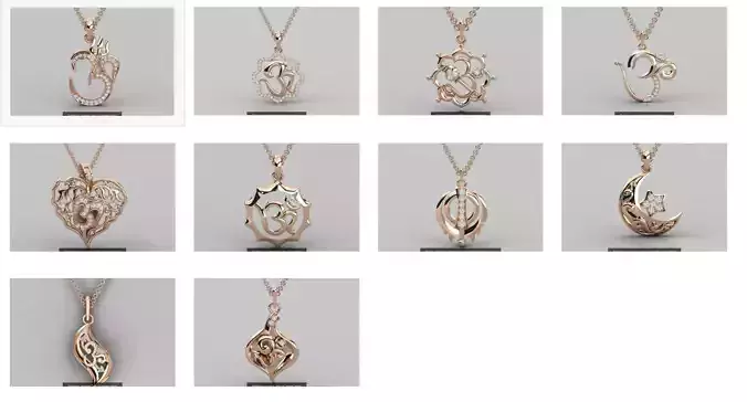 10 Religious pendant 3dm stl render detail  3D Model Collection