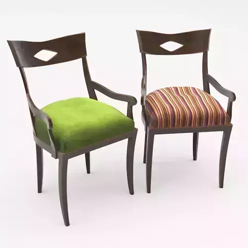 Dining wooden chair cartoon