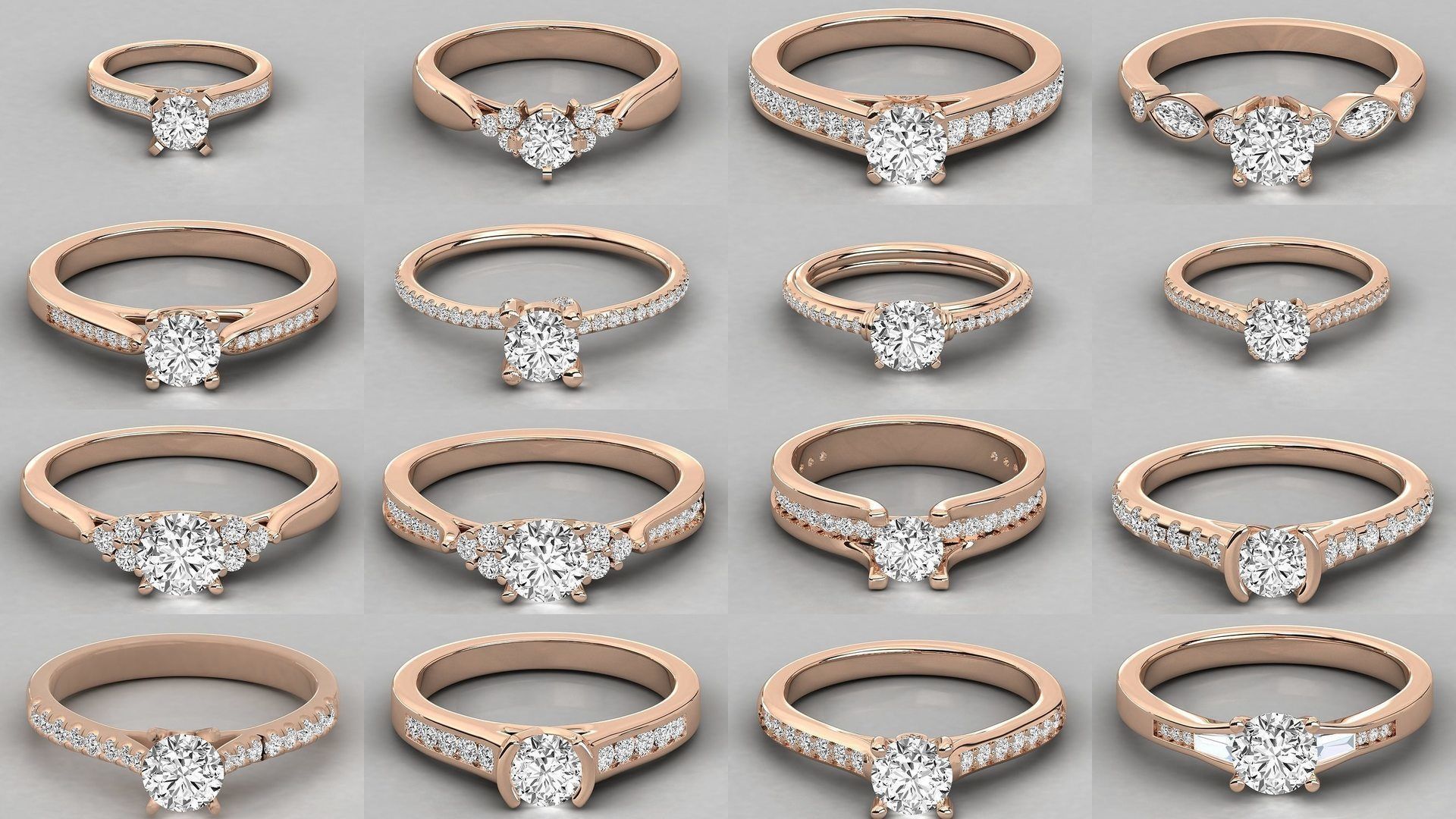 235 Women solitaire ring 3dm stl 9 render detail  3D Model Collection_54