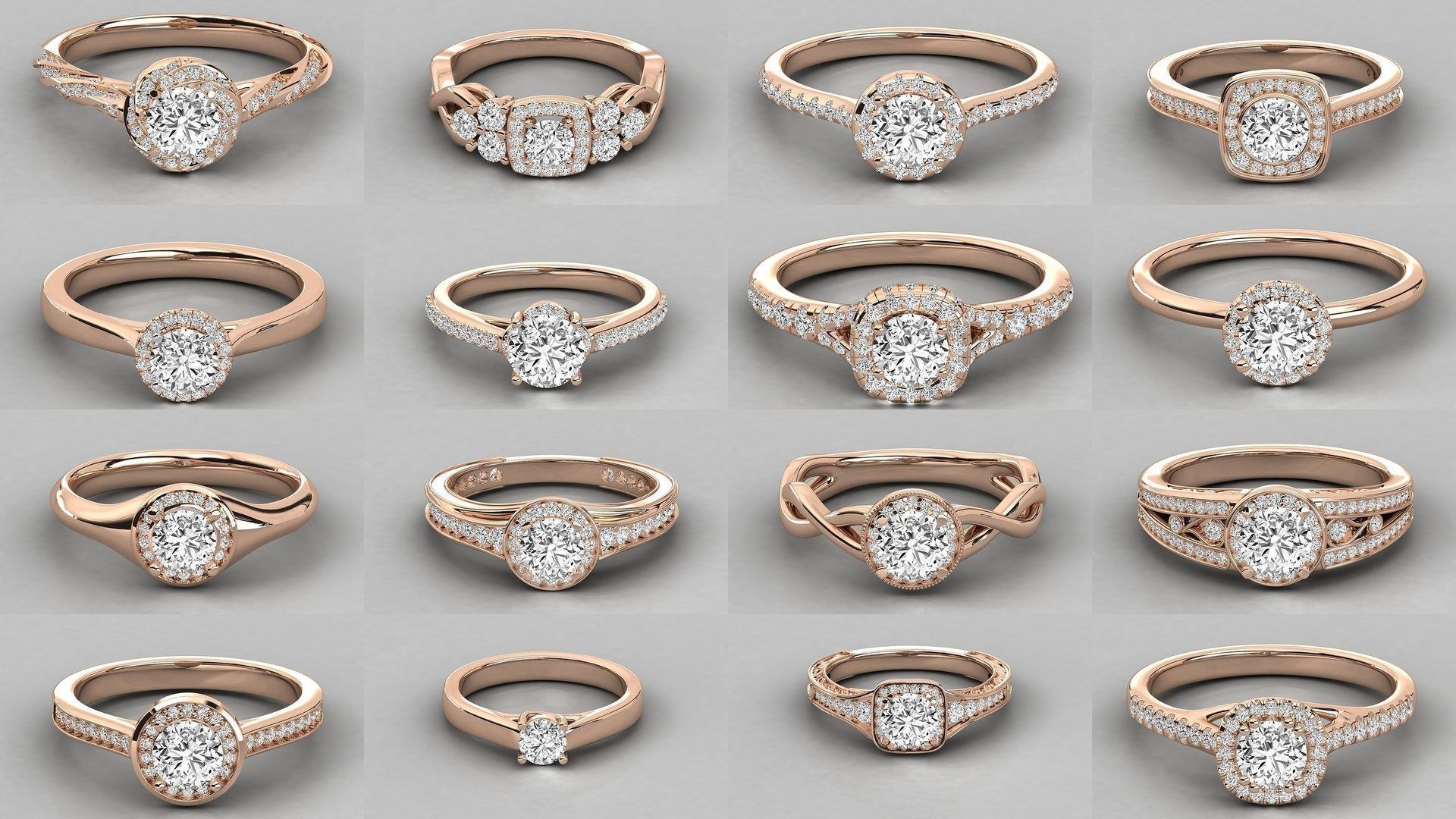 235 Women solitaire ring 3dm stl 9 render detail  3D Model Collection_39