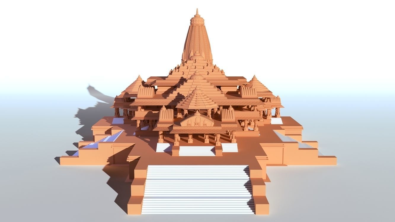 Ayodhya Ram Mandir 3D model_2