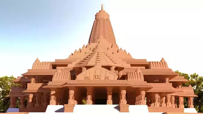 Ayodhya Ram Mandir 3D model