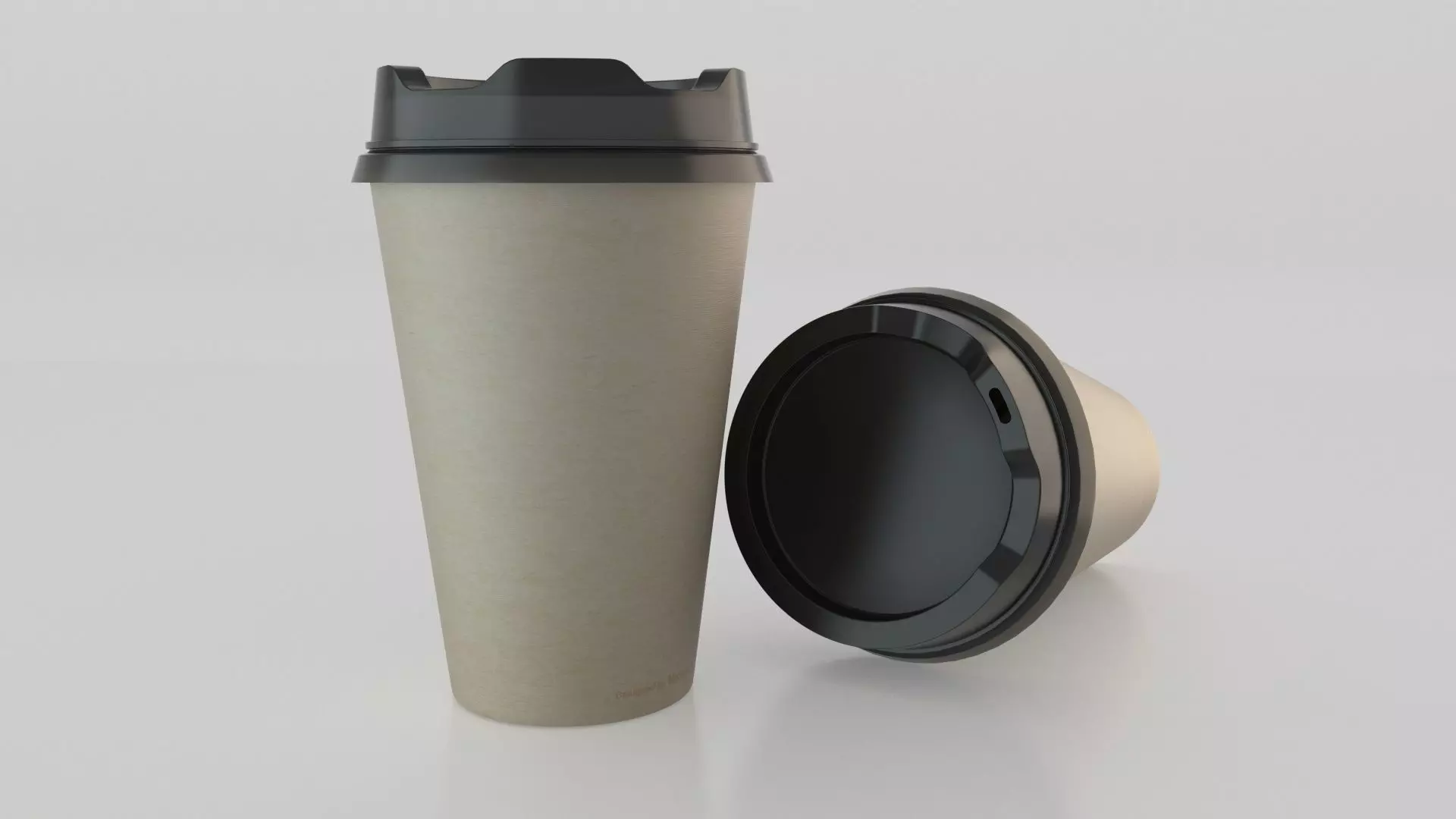Paper coffee cup 3D model_0