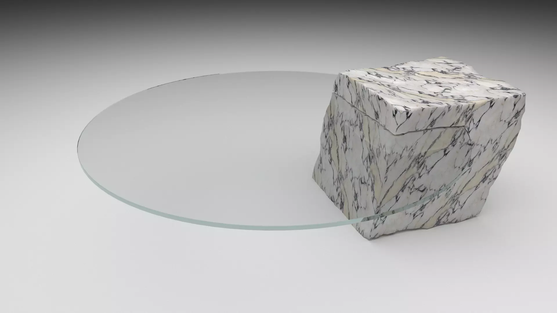 Marble table 3D model_0