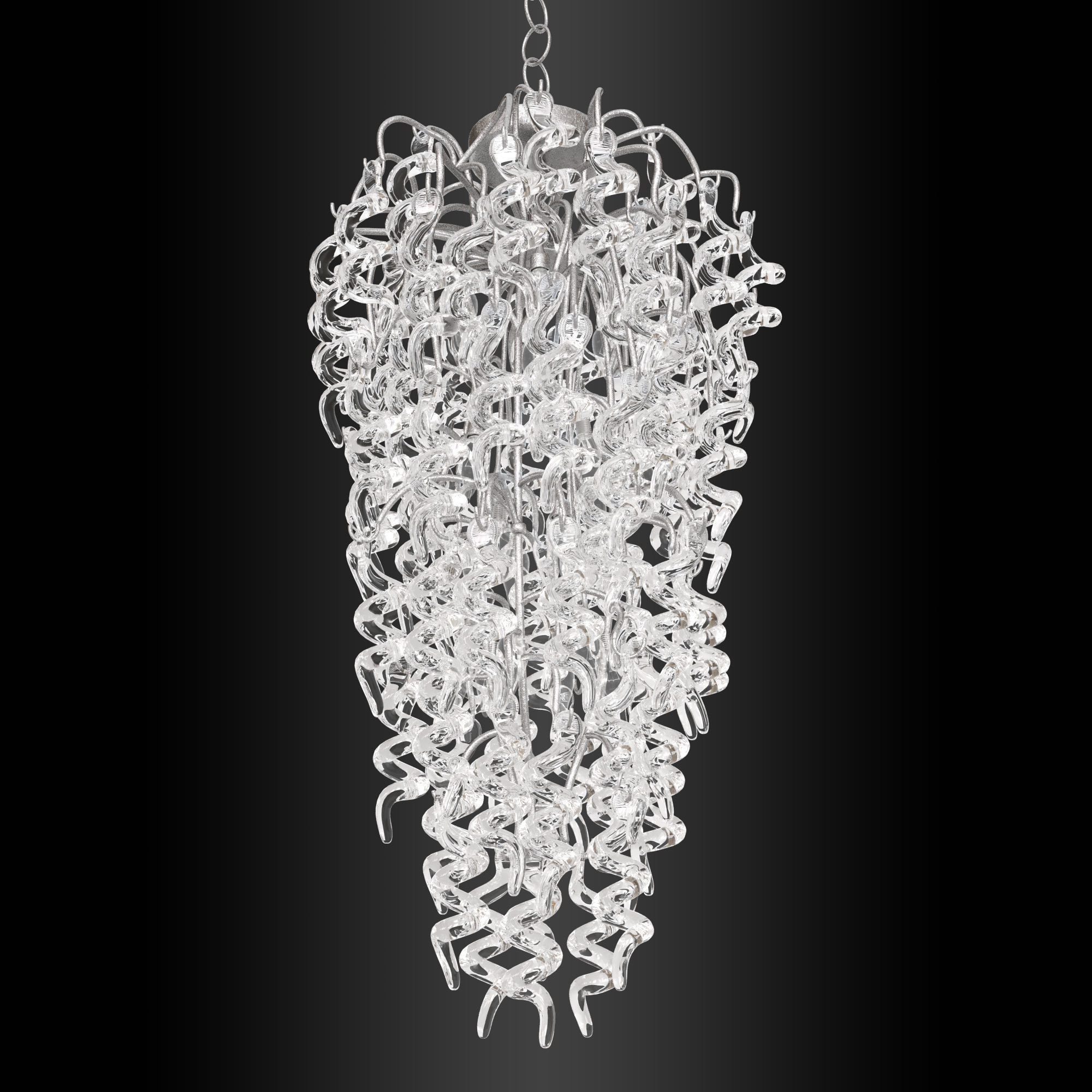 Twist chandelier 3D model_4