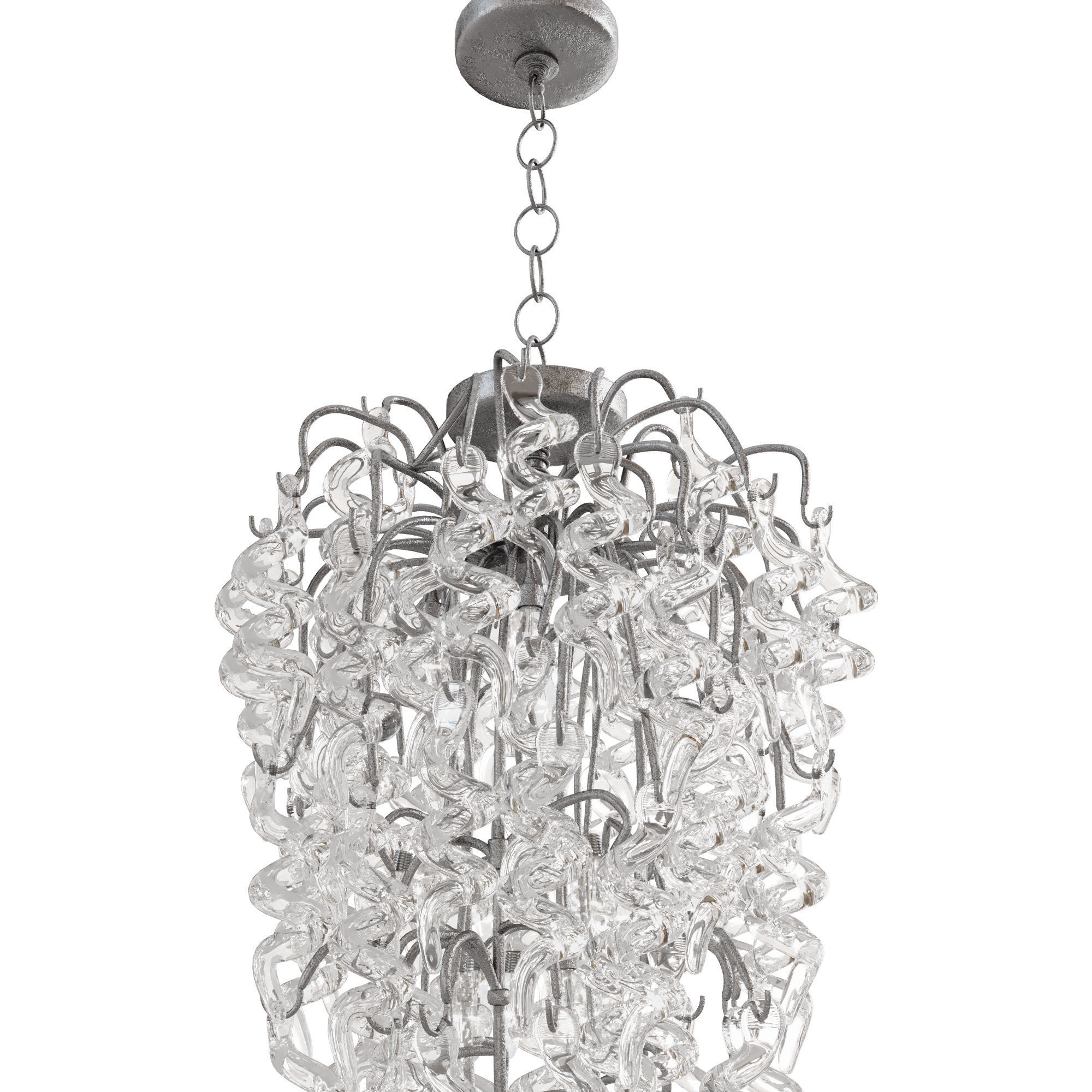 Twist chandelier 3D model_6