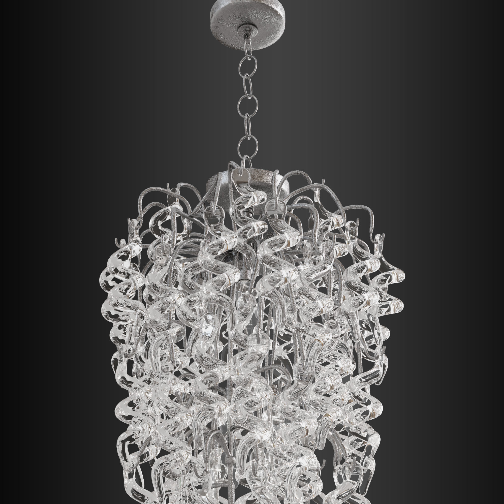 Twist chandelier 3D model_7