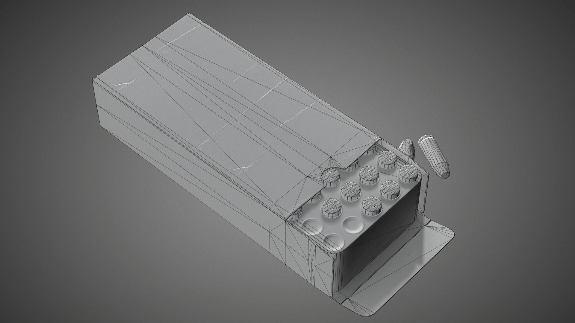 Pistol cartridges ammunition pack - 3D VR  AR  game ready  Low-poly 3D model_34