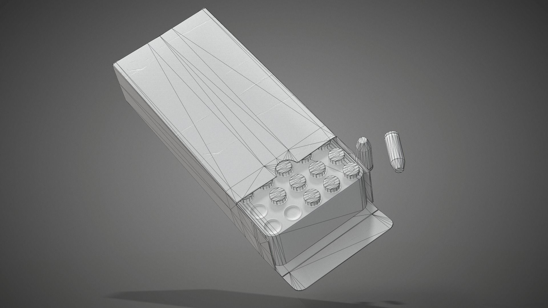 Pistol cartridges ammunition pack - 3D VR  AR  game ready  Low-poly 3D model_18